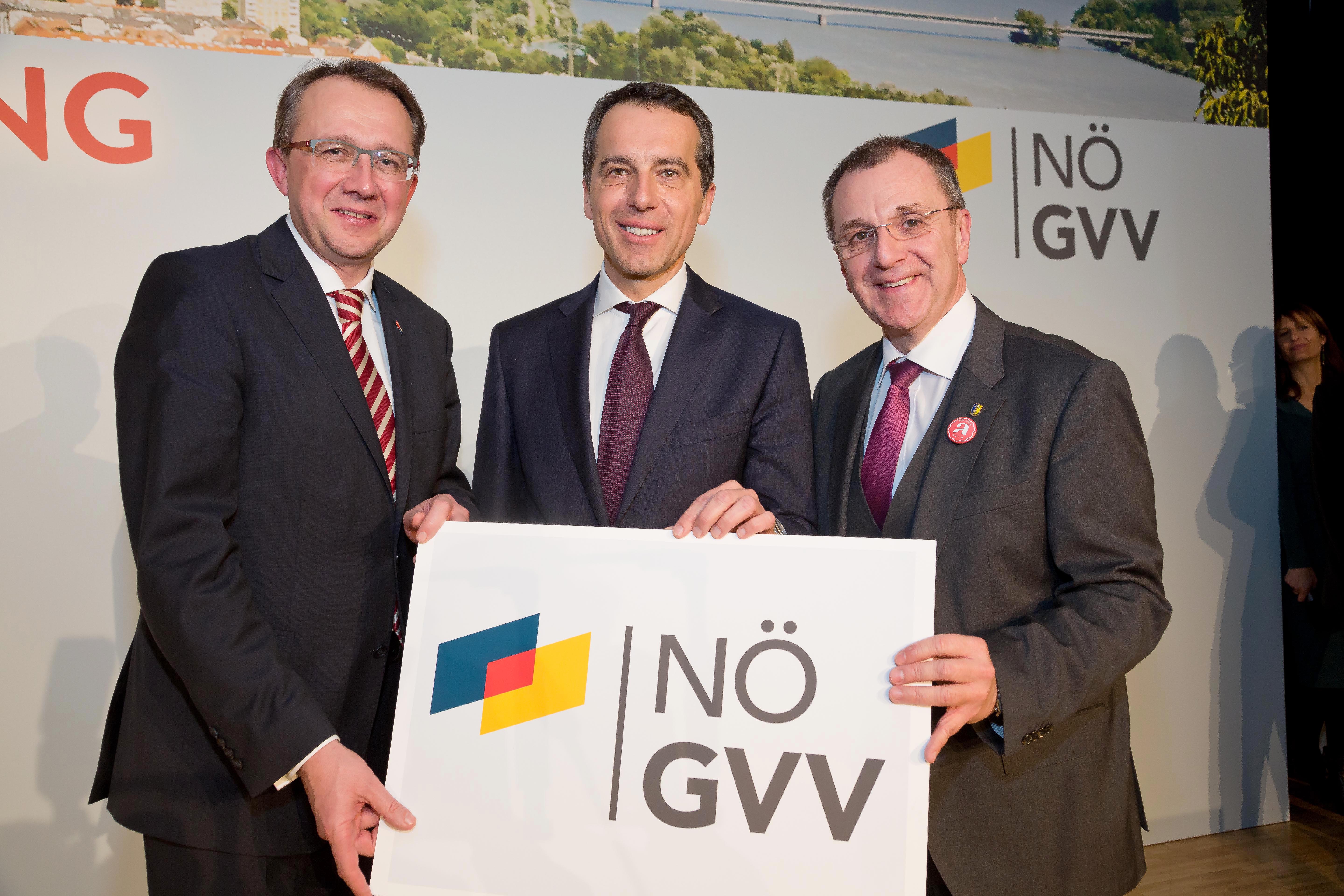 NÖ GVV startet mit Bundeskanzler Kern und neuem Logo ins neue Jahr