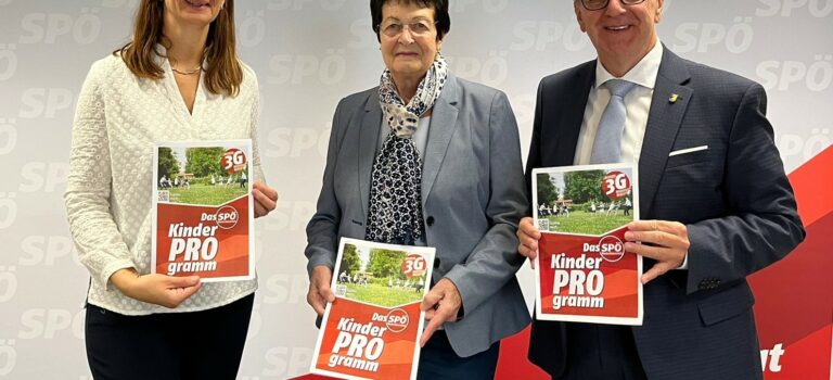 Suchan-Mayr/Votruba/Dworak: „Das SPÖ NÖ-KinderPROgramm zeigt Wirkung!“