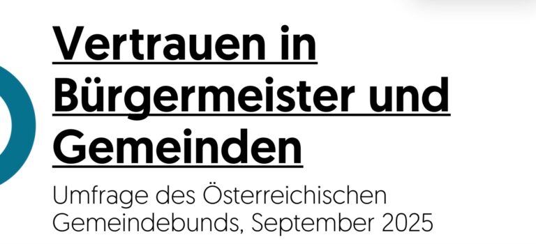 BürgermeisterInnen sind die politischen Vertrauensanker für die Menschen